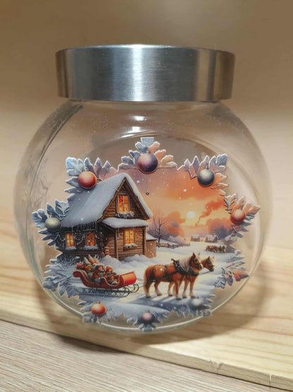 Bonbonnière Village enneigé