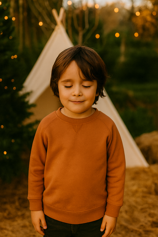 Sweat Enfant couleur Ocre