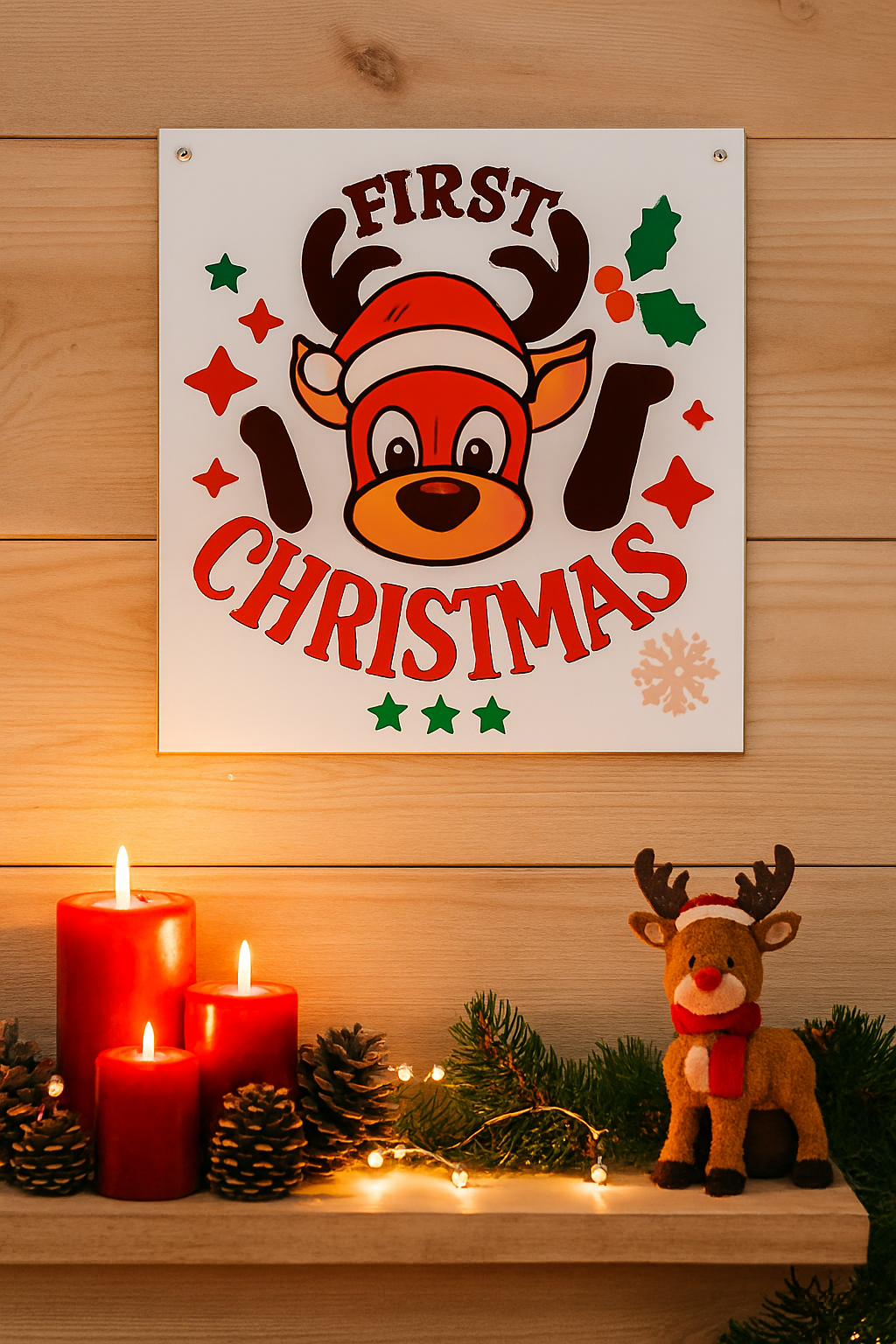plaque murale FIRST CHRISTMAS